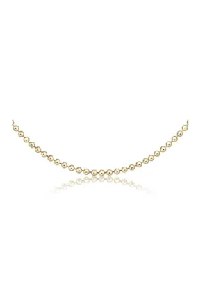 15" Choker Classic Beaded Chain - Gold