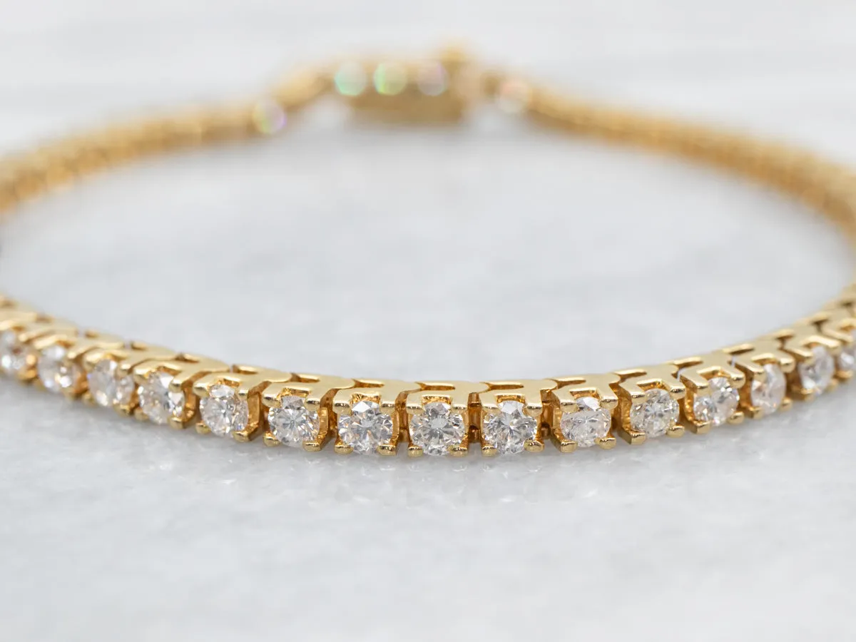 18K Gold Diamond Tennis Bracelet