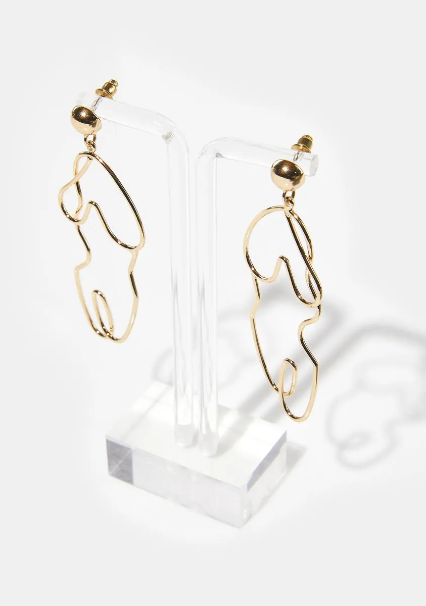 Abstract Body Earrings