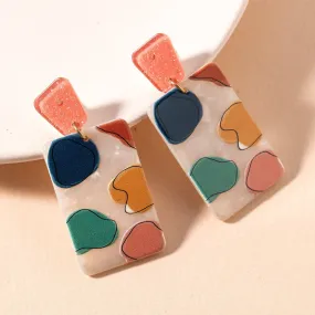 Abstract Dangling Earrings