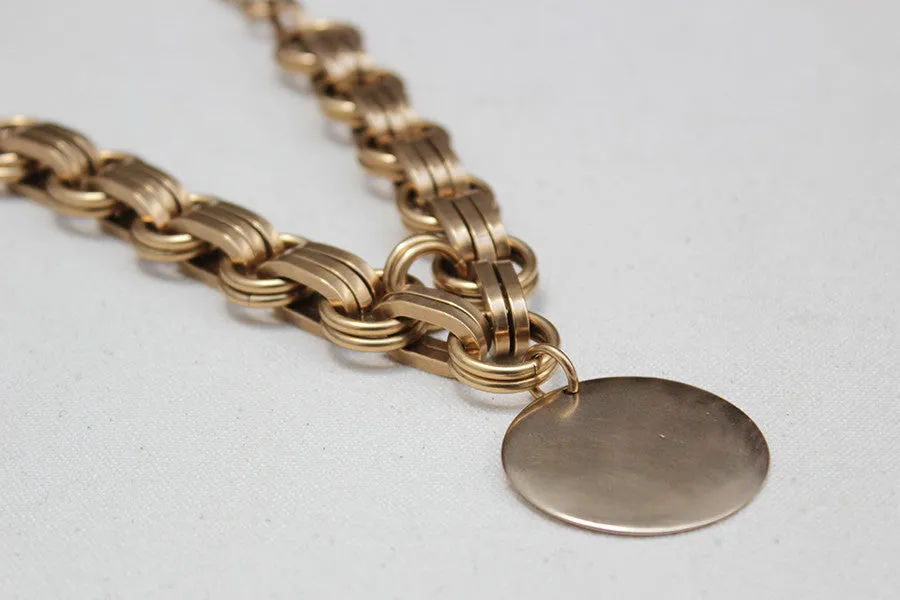 ACB Heavy Chain Medallion Necklace