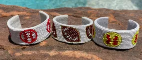 Beaded Sports Cuffs