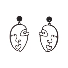 Black Artist Inspired Face Earrings