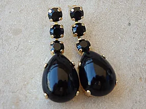 Black Onyx and Rebeka Earrings