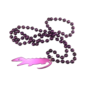 Bottle Opener Alligator Mardi Gras Beads - 3 Colors