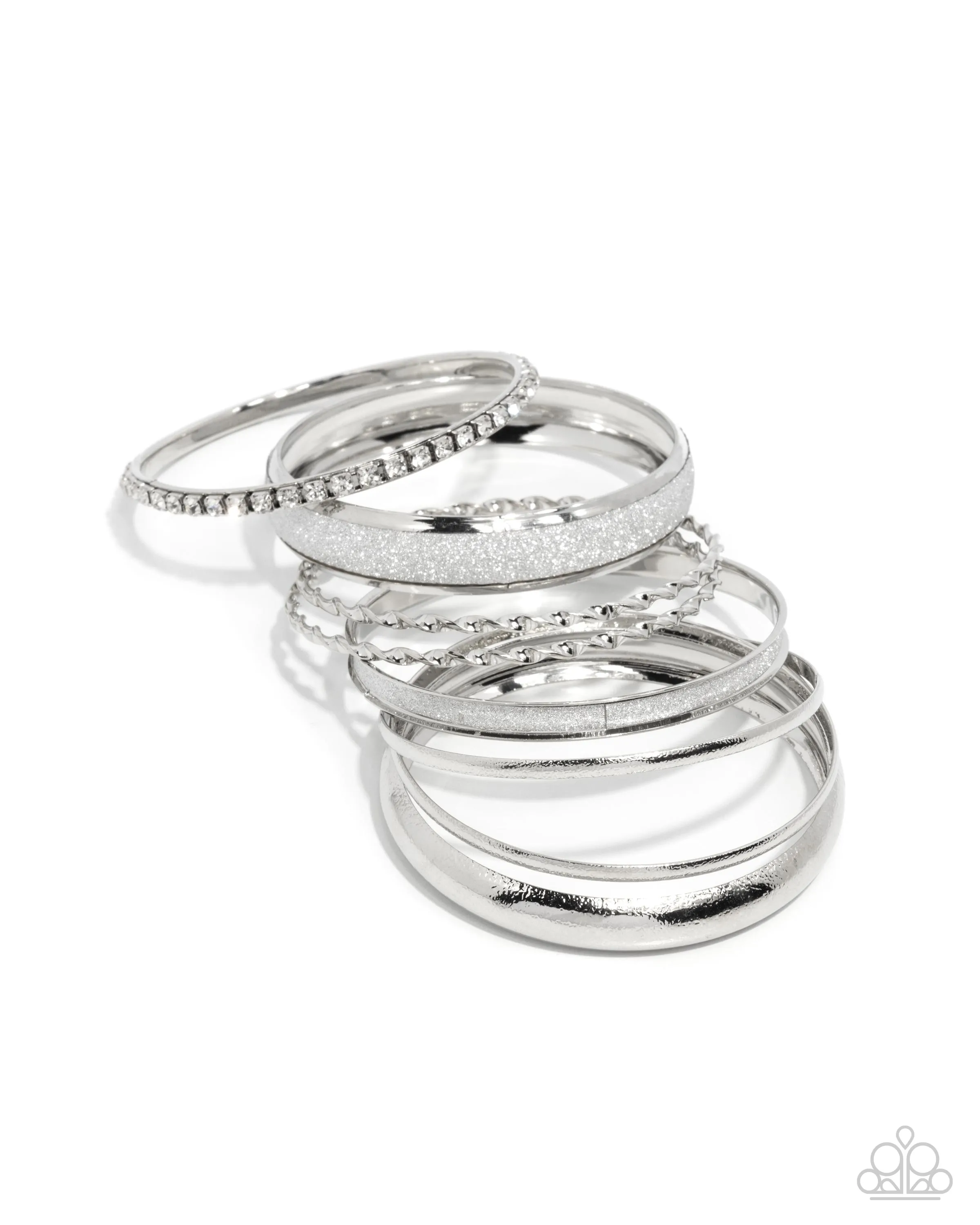 Bracelets Smoldering Stack - Silver