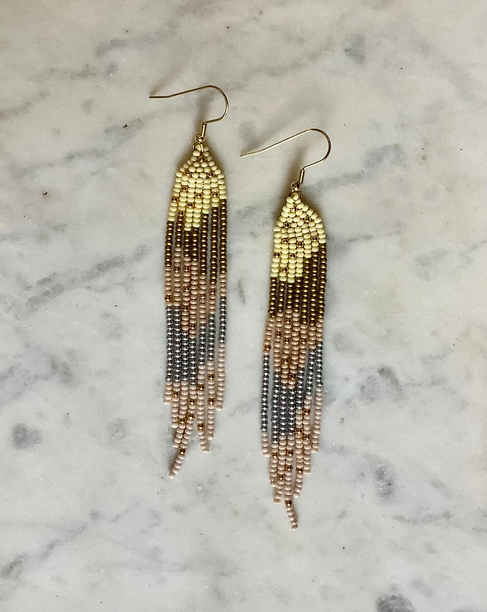 Collage Beaded Earrings