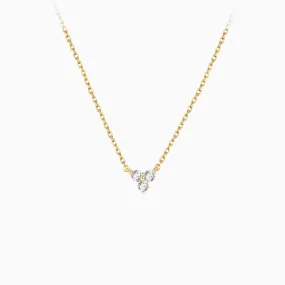 Cubic Zirconia Triangle Necklace