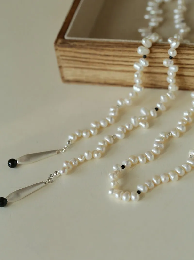 Dance of Pearls Natural Irregular Pearl Long Necklace