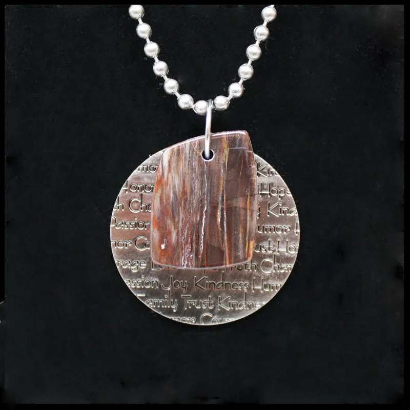 ESC108in Escape Inspirational Medallion Necklace