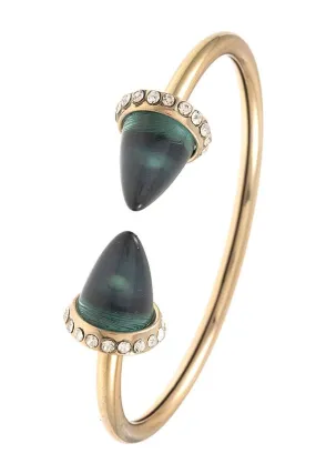 Gem Cone Tip Cuff Bracelet