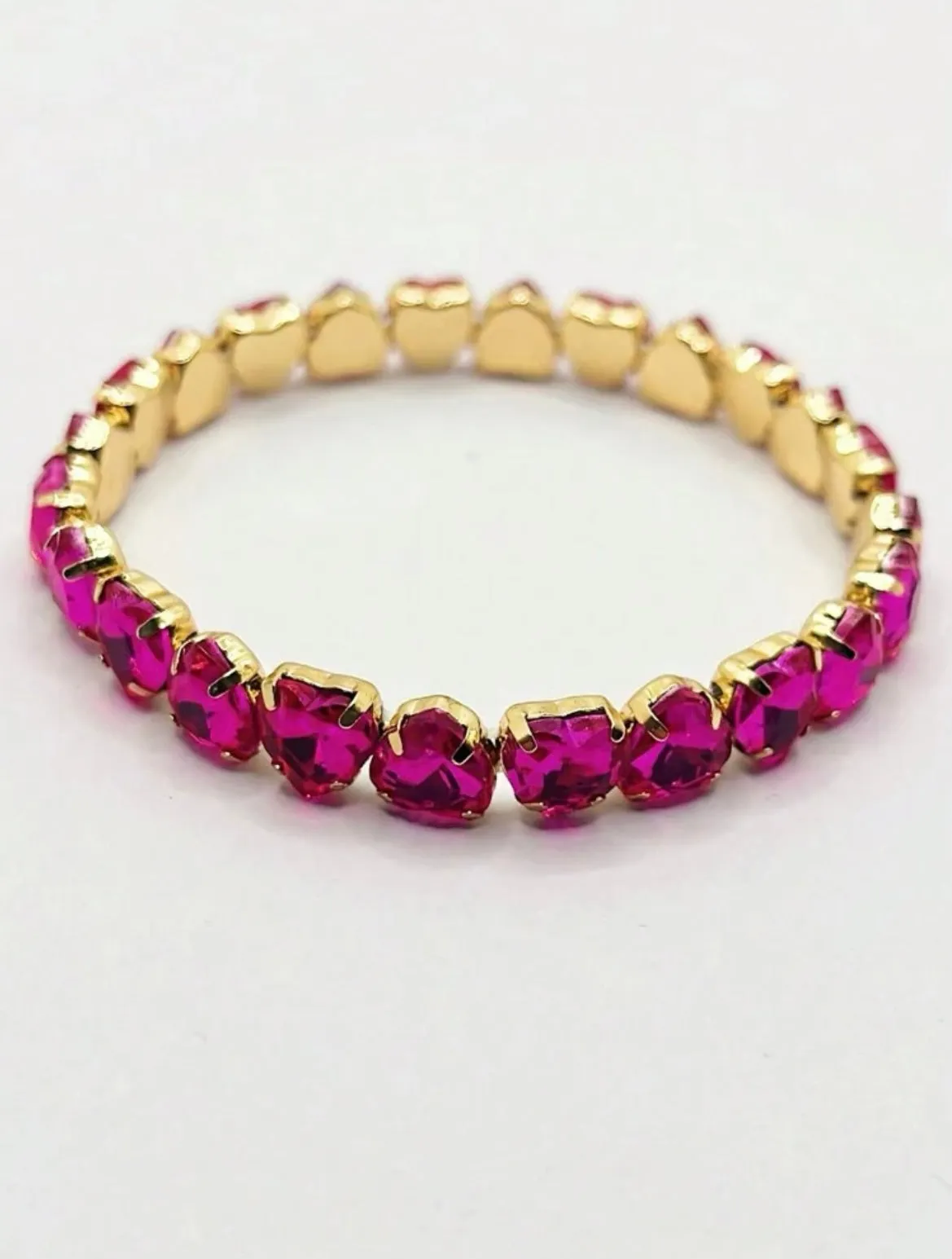 Heart Gem Stretch Bracelets