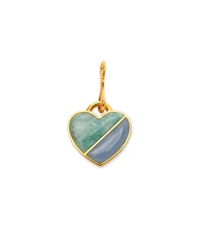 Heart Pendant in Ocean