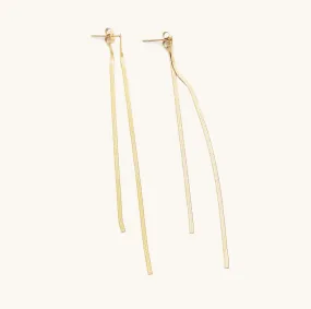 Herringbone Drop Earrings