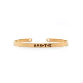 Joker & Witch Breathe Stainless Steel Rose Gold Mantra Band for Women