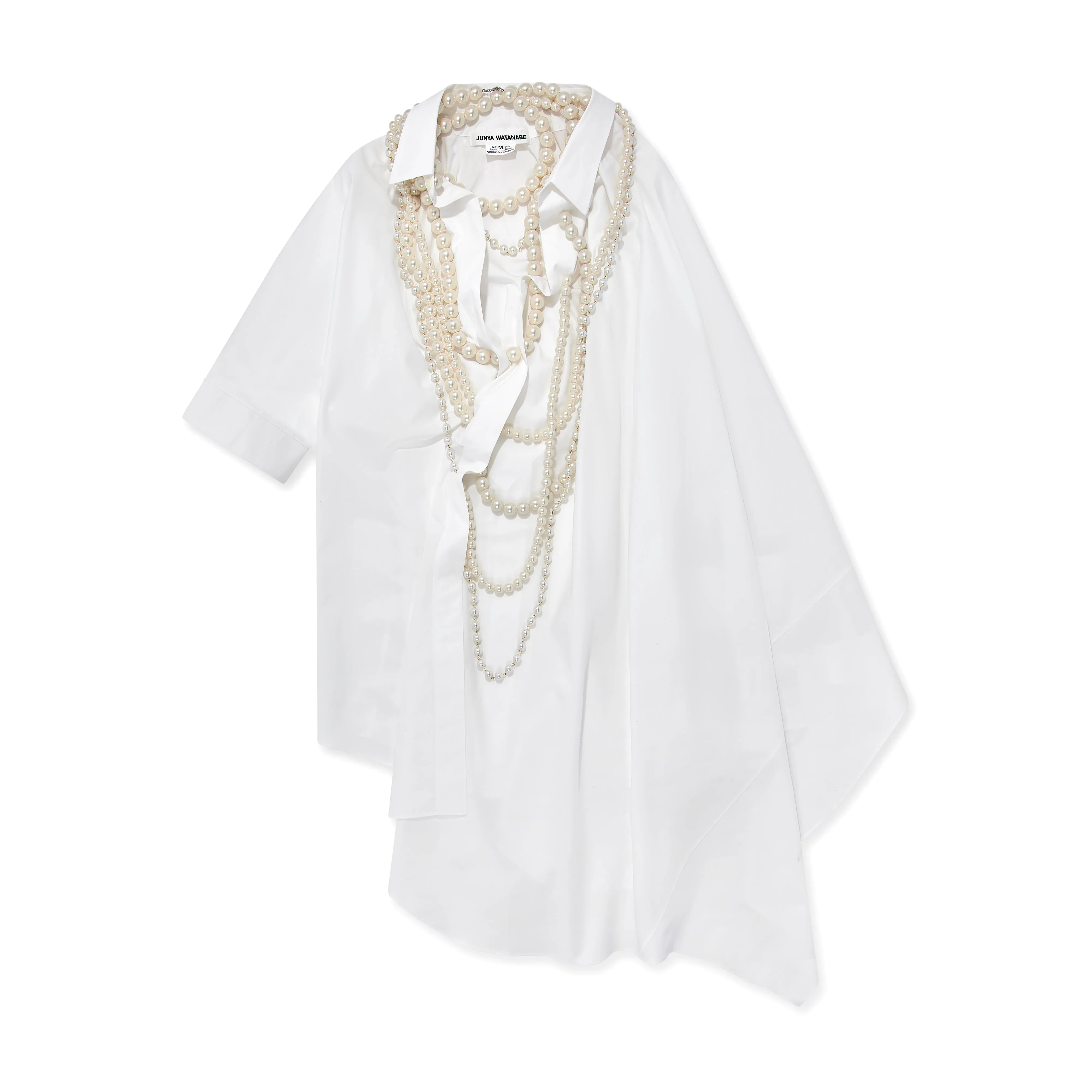 Junya Watanabe - Women's Pearl Shirt Dress - (White)