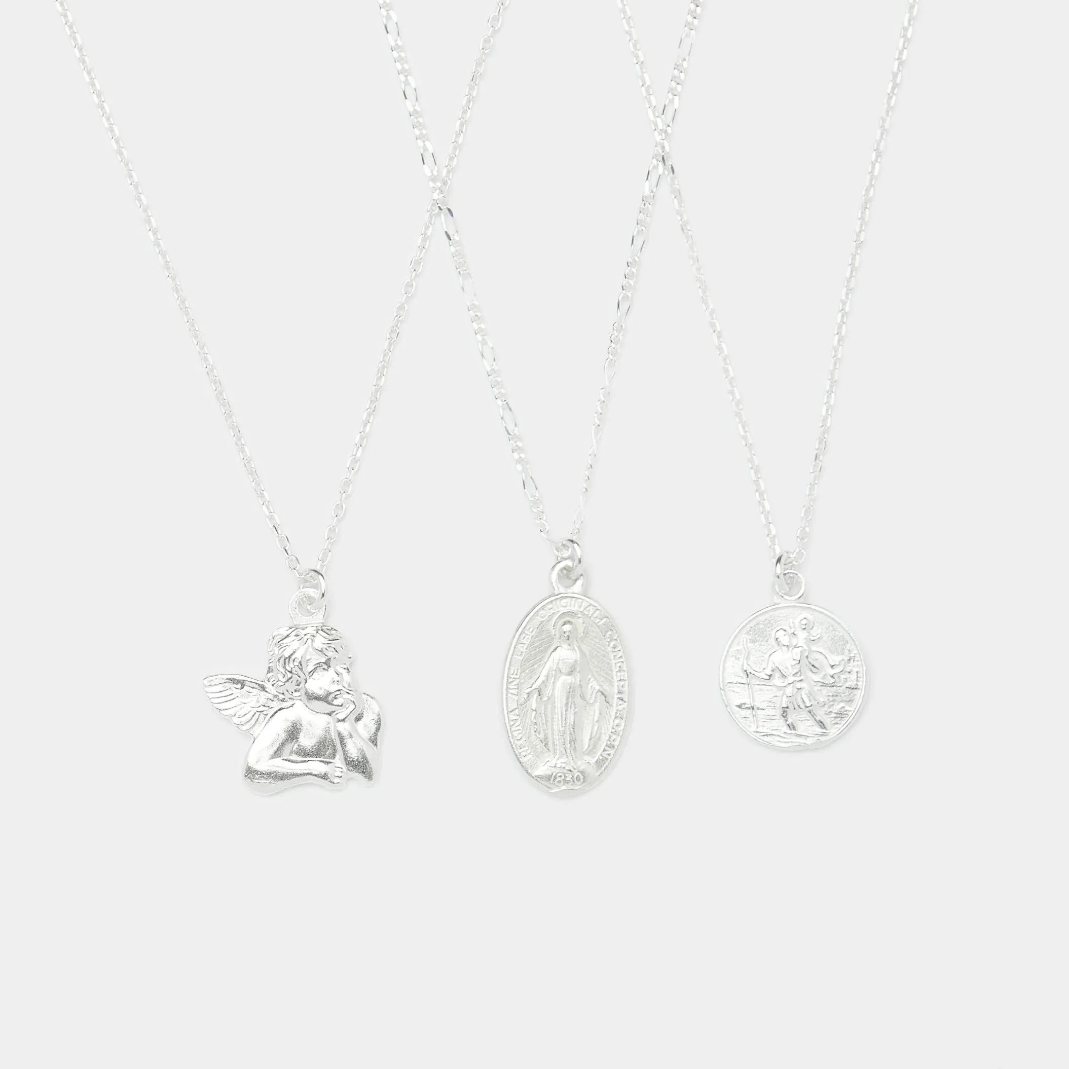 Kris Combo Necklaces in Silver