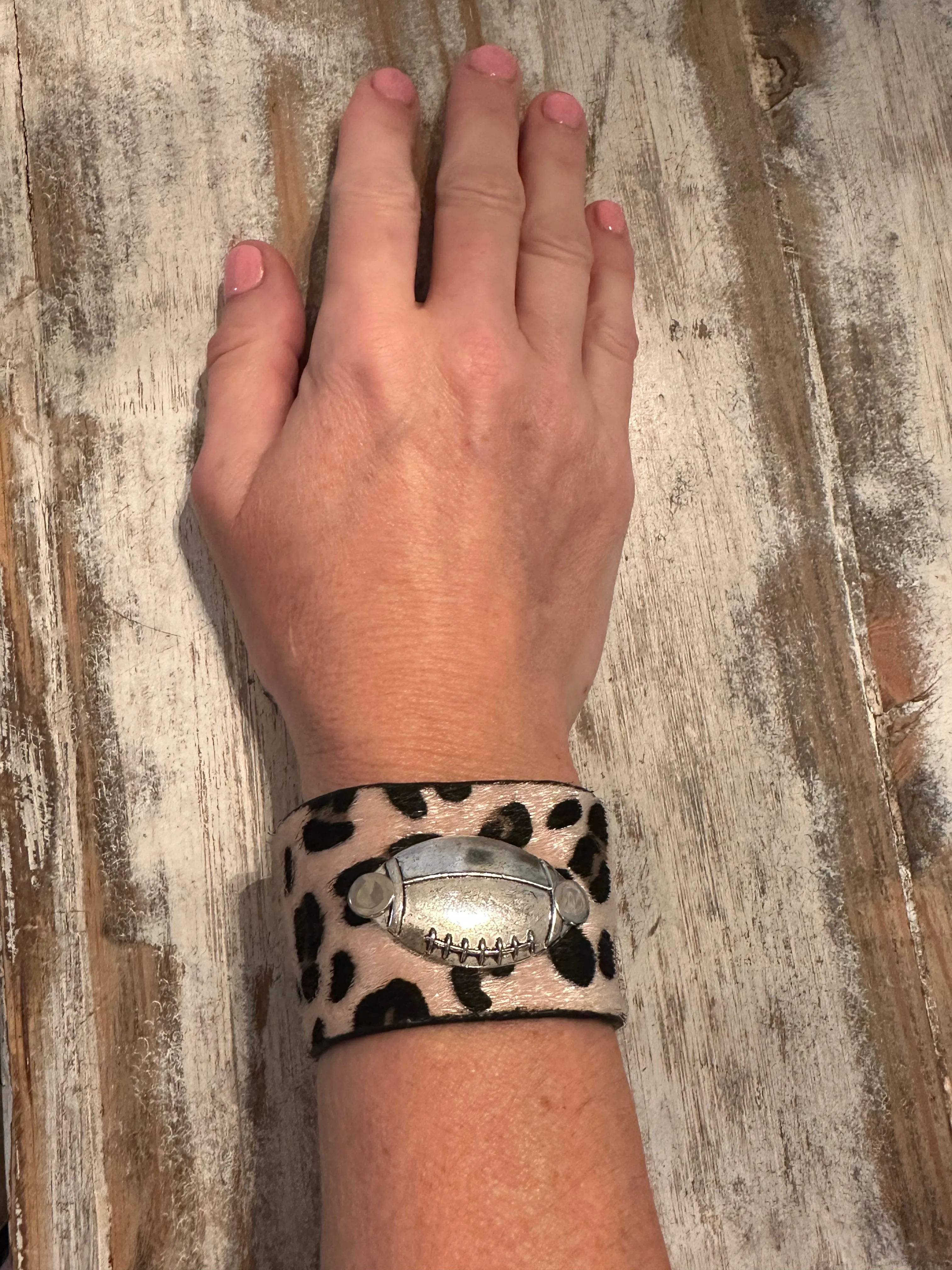 Leopard Sports Cuffs (Baseball/Softball/Soccer/Football)