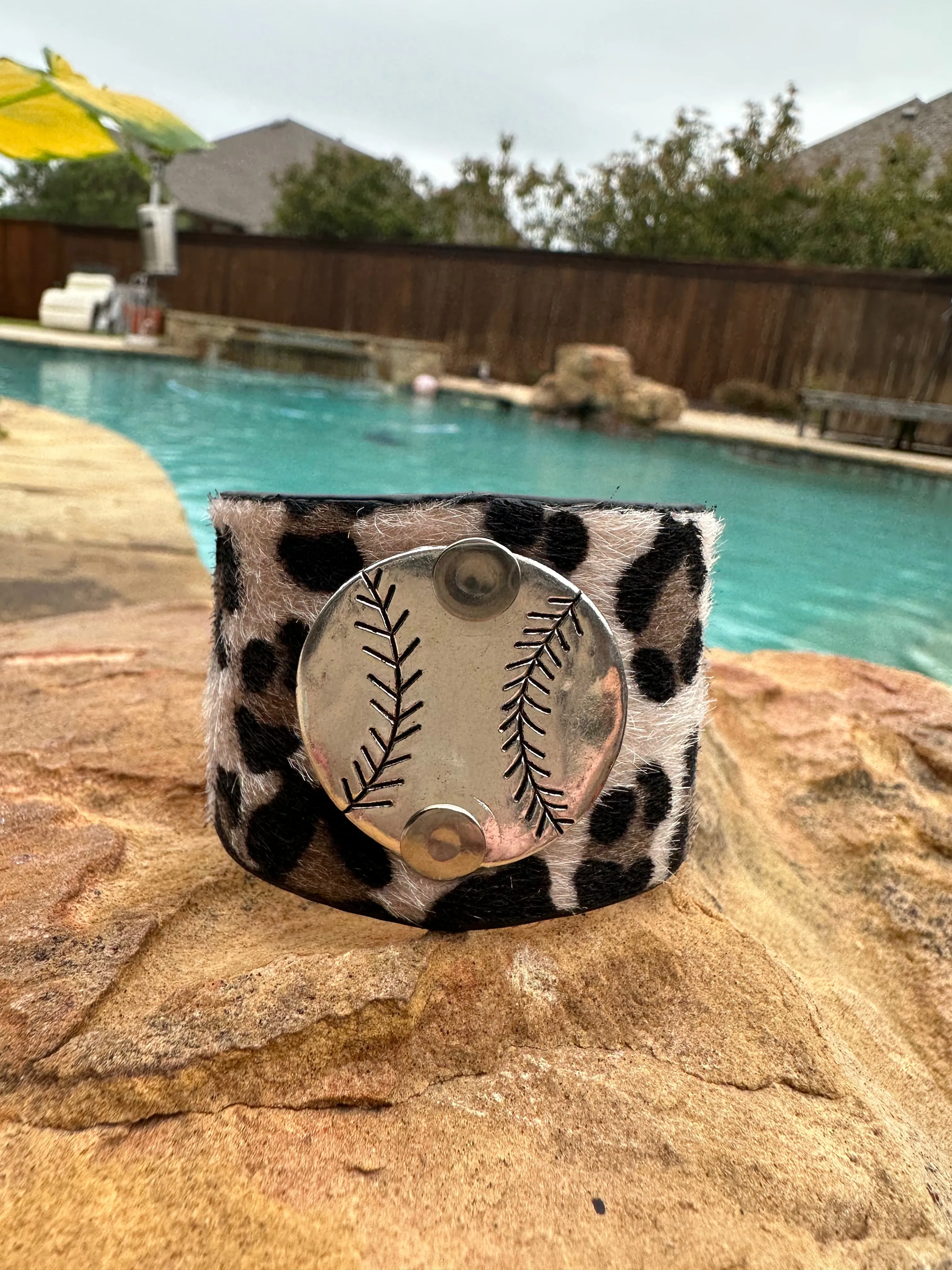 Leopard Sports Cuffs (Baseball/Softball/Soccer/Football)