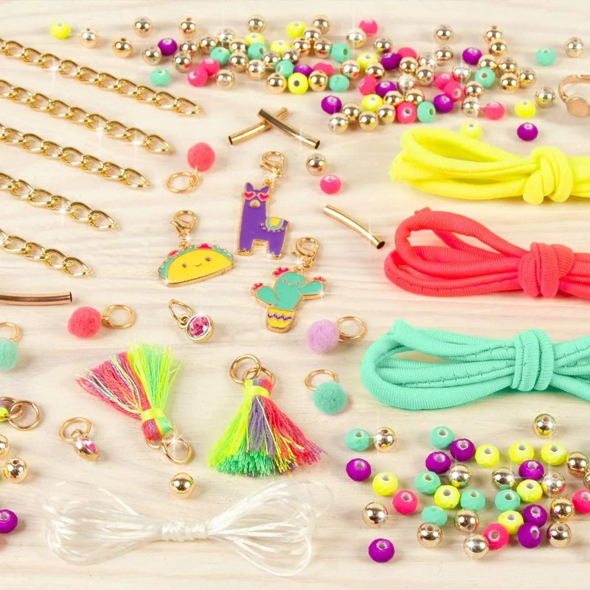 Make It Real Neo-Brite Chains & Charms Multicolor