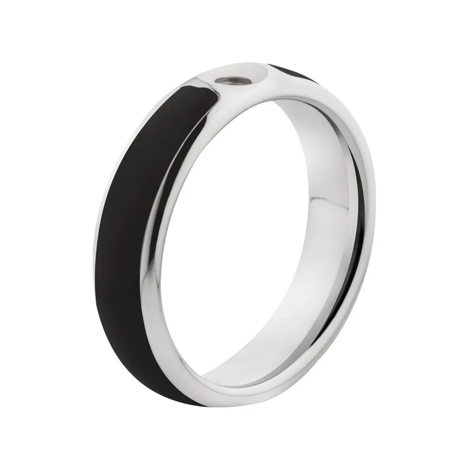 MelanO Resin Ring – Black/SS