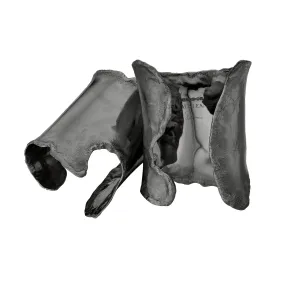 Neptune Distressed Cuffs - Silver Black Rhodium