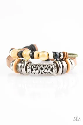 Paparazzi Bracelet ~ Canyon Treasure - Brown