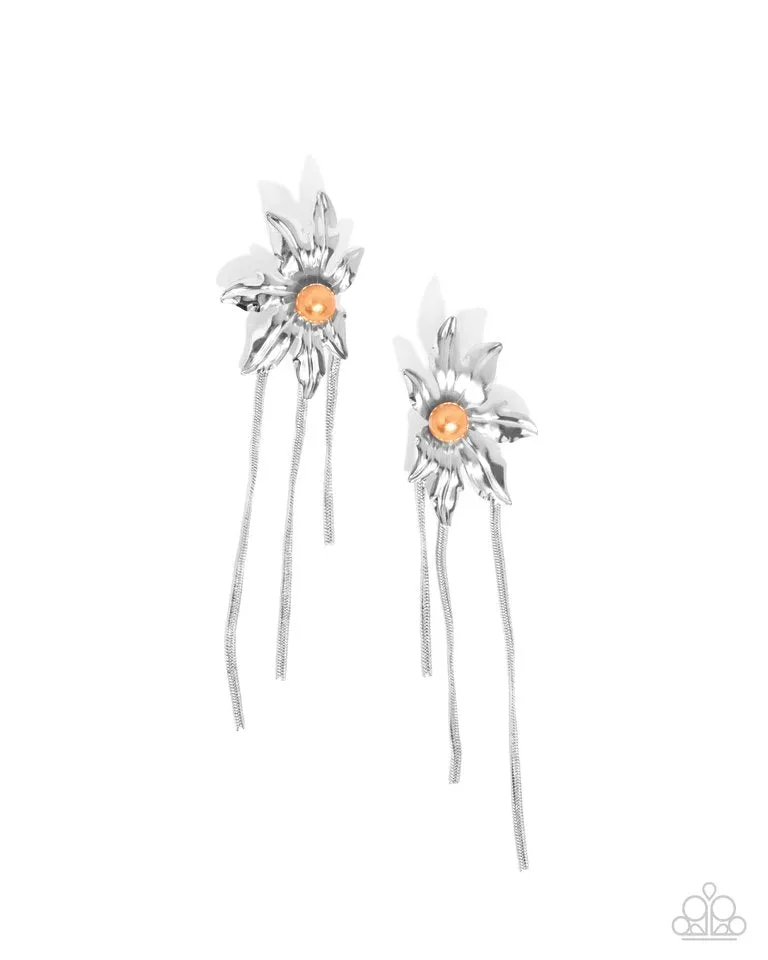 Paparazzi Earring ~ Pearl Panorama - Orange