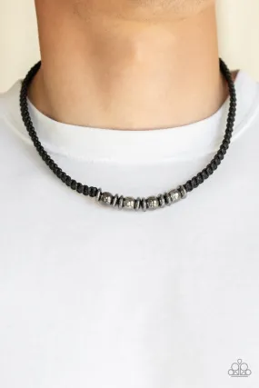 Paparazzi Necklace ~ Metal Mechanics - Black