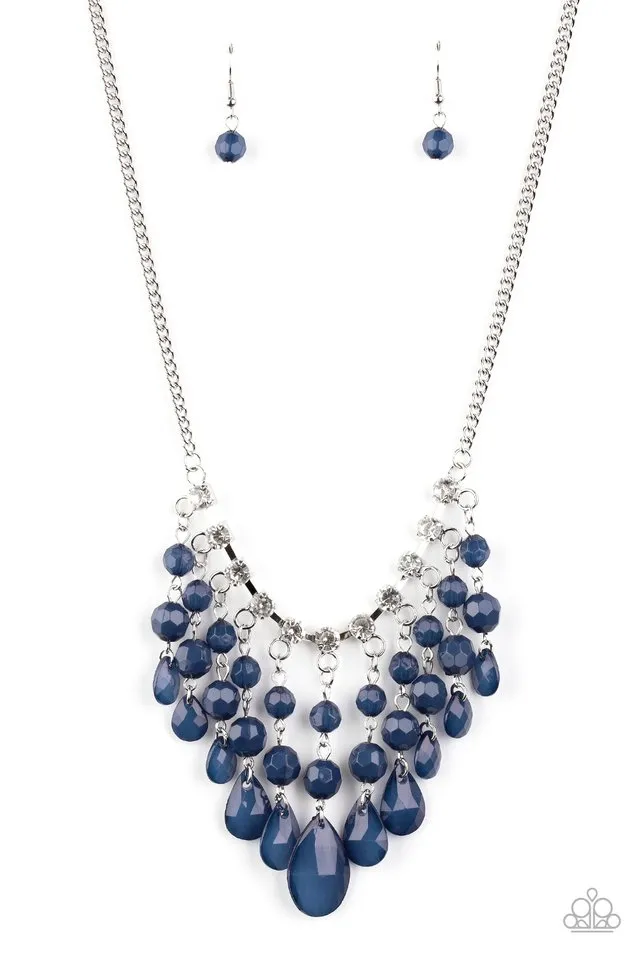 Paparazzi Necklace ~ Social Network - Blue