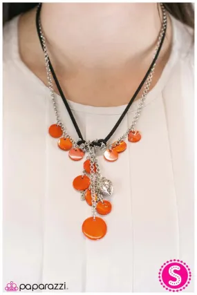 Paparazzi Necklace ~ What SHELL We Do? - Orange