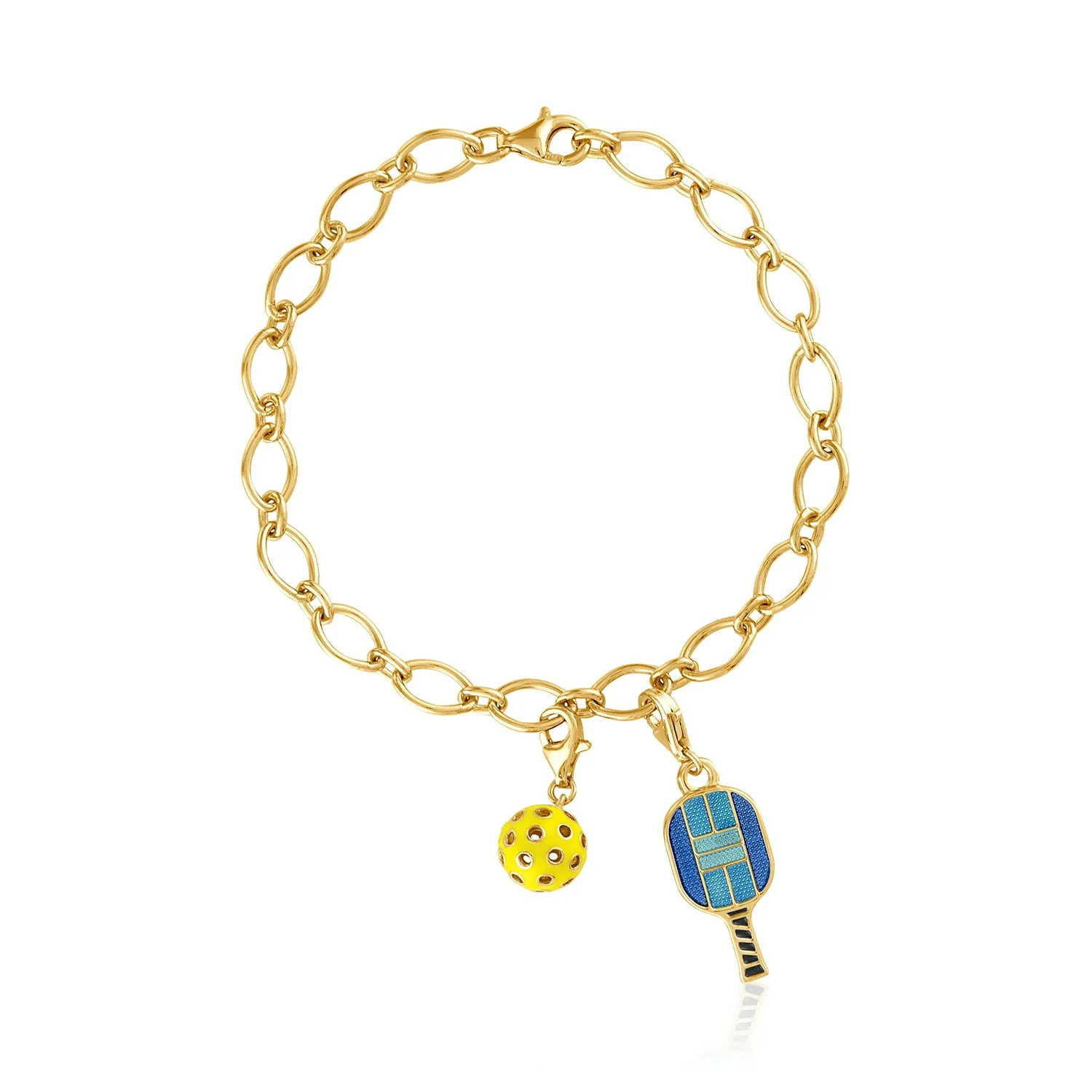 Pickleball Charm Bracelet