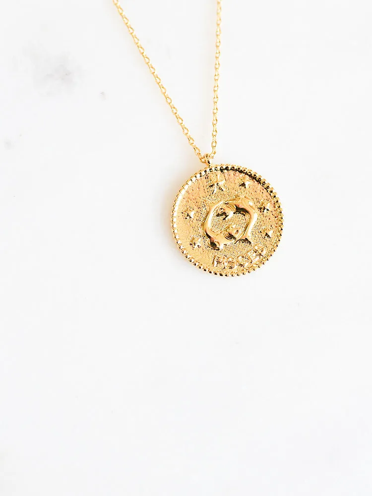 Pisces Medallion Necklace