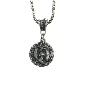 Pisces Zodiac Roman Coin Style Necklace