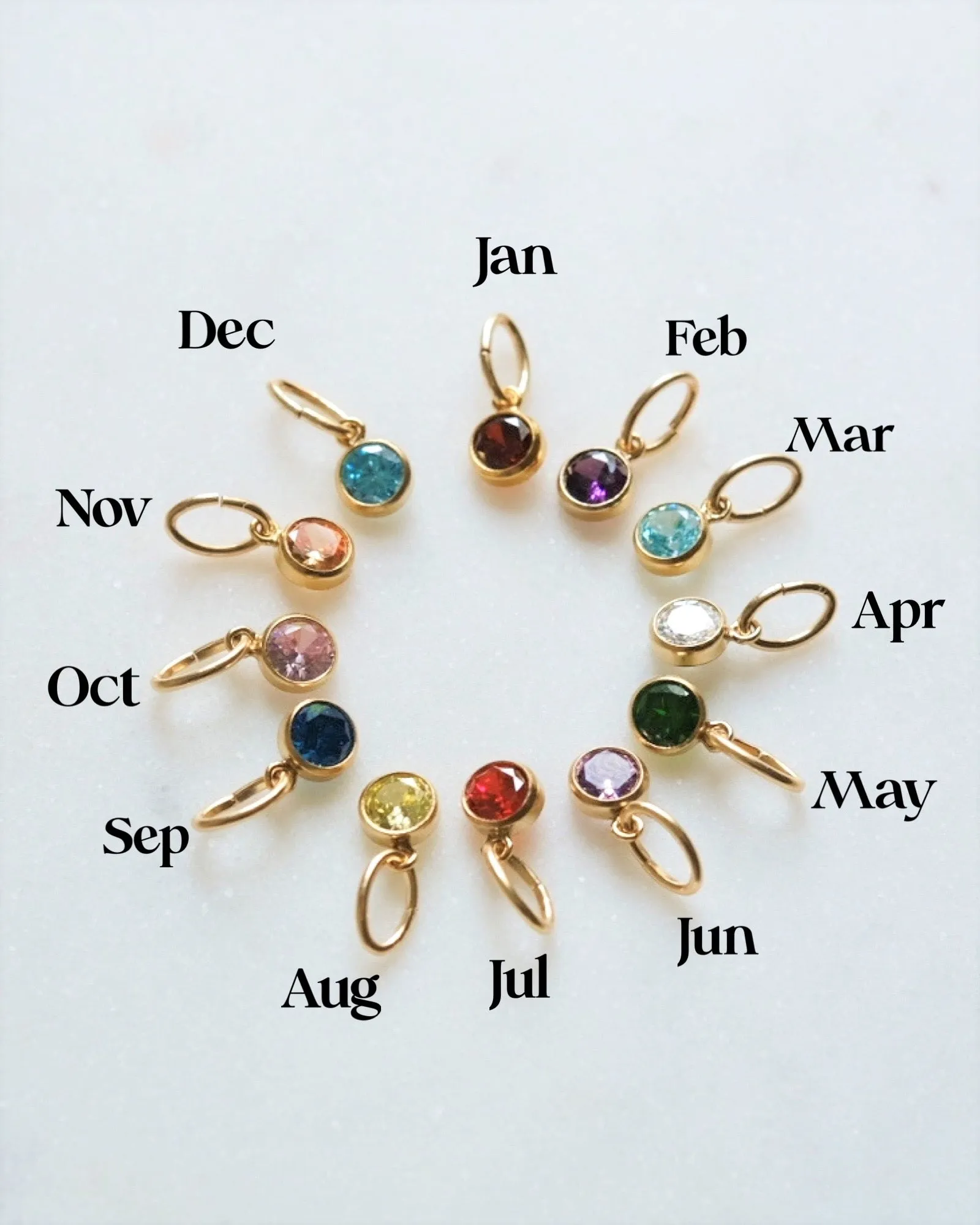 【Q-Y】Letter and Birthstone Bracelets