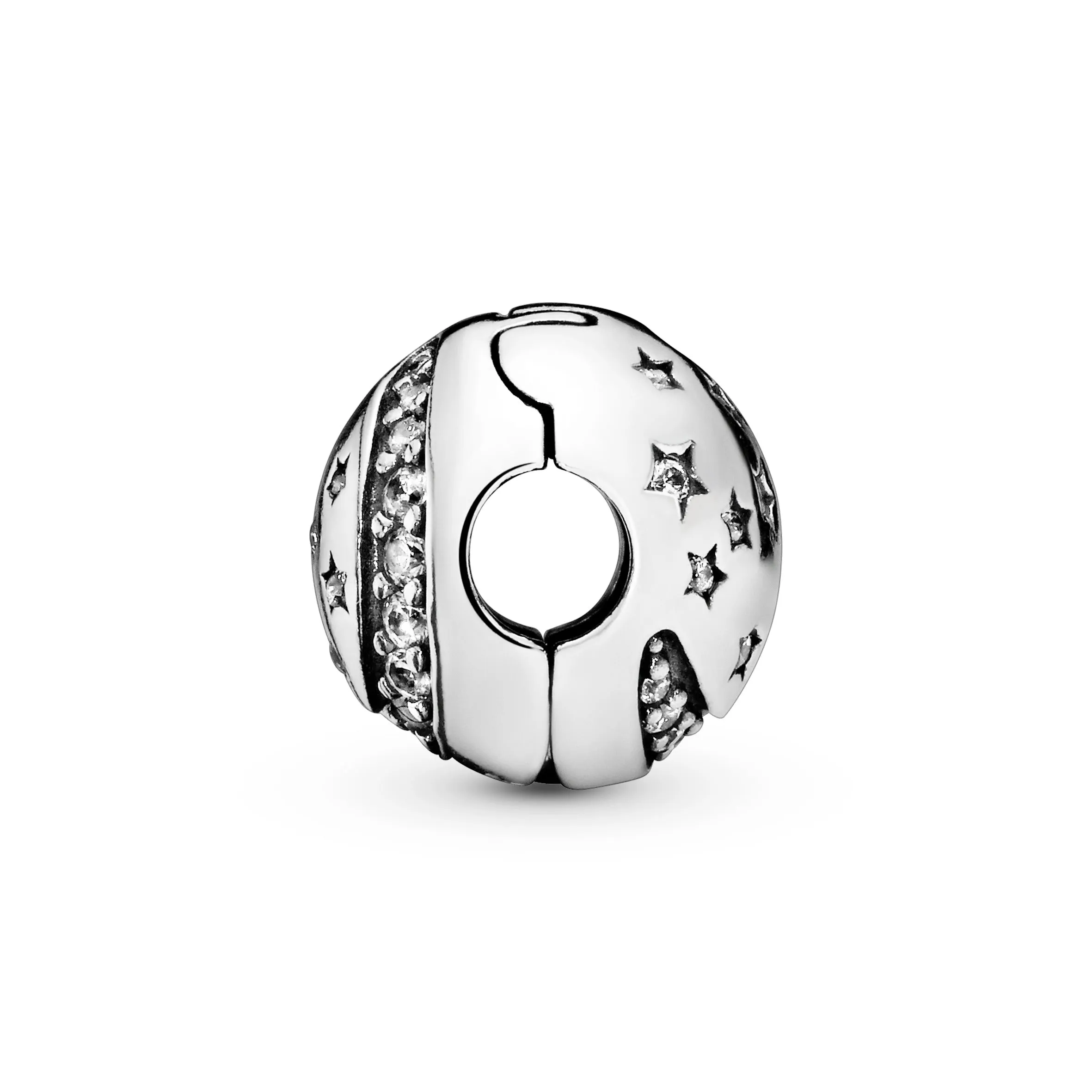 Sparkling Moon & Star Clip Charm