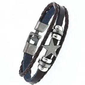 Star Leather Bracelet