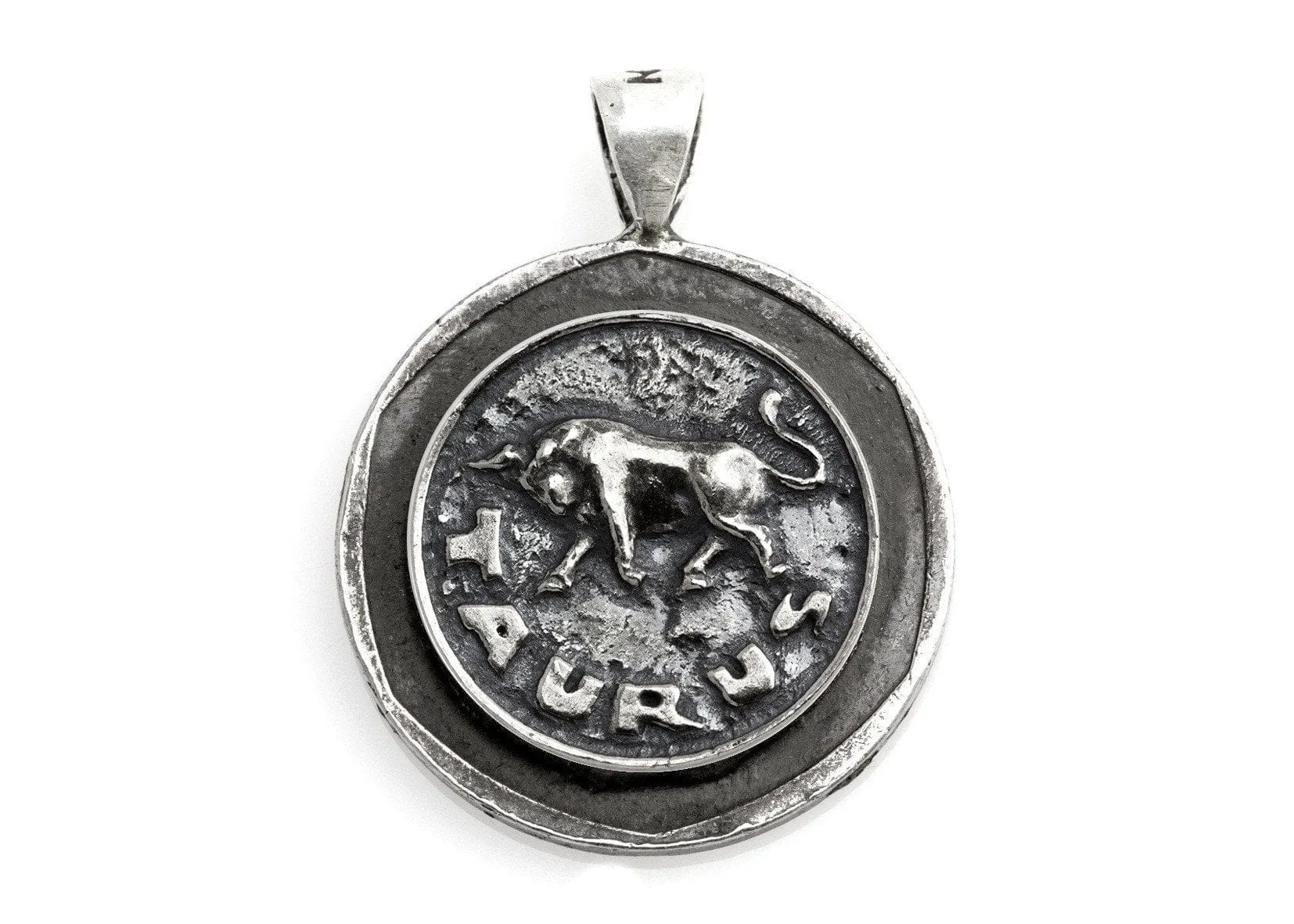 Taurus Medallion On Old 10 Sheqel Coin Of Israel