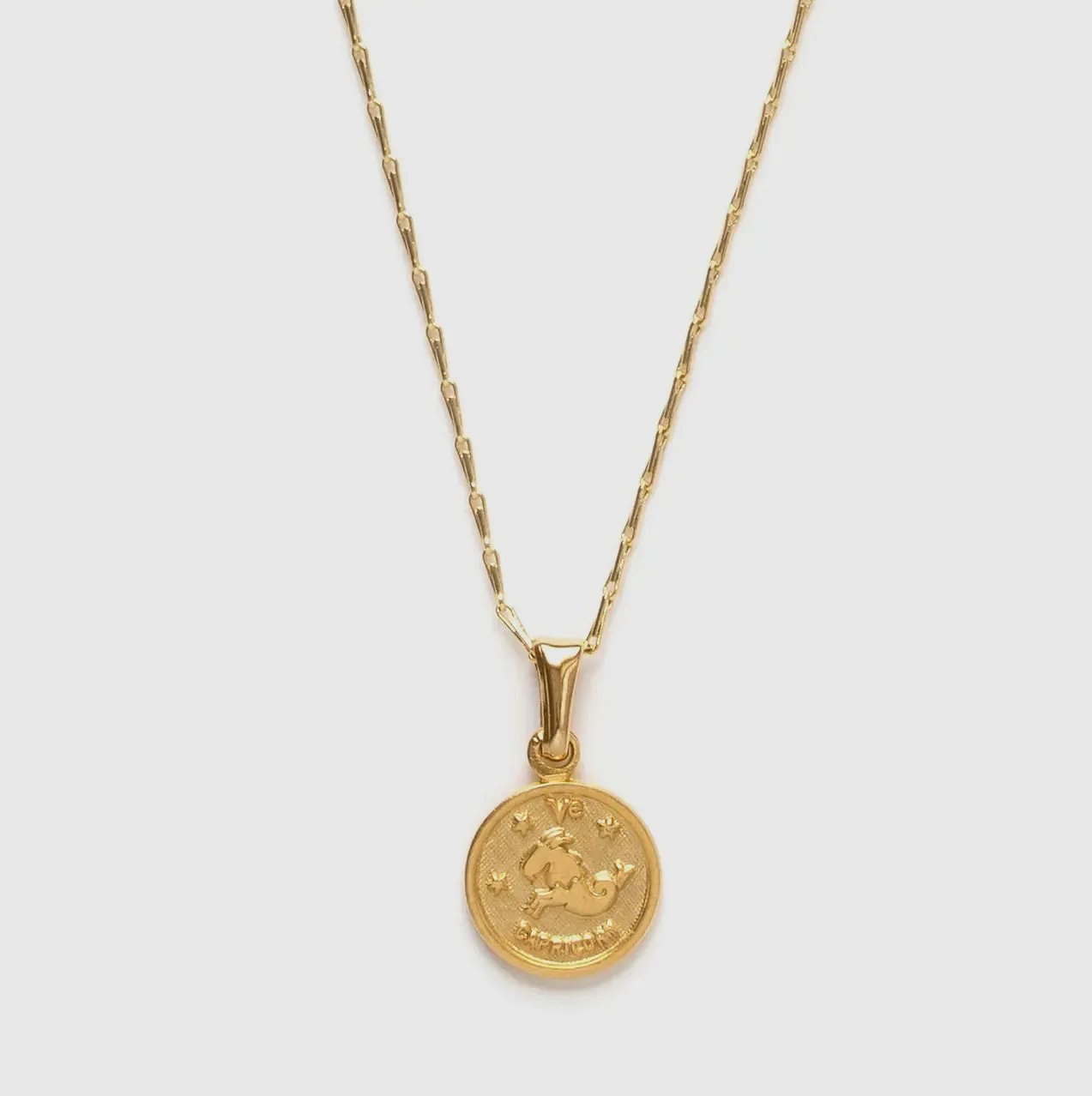 Tiny Zodiac Medallion Necklace