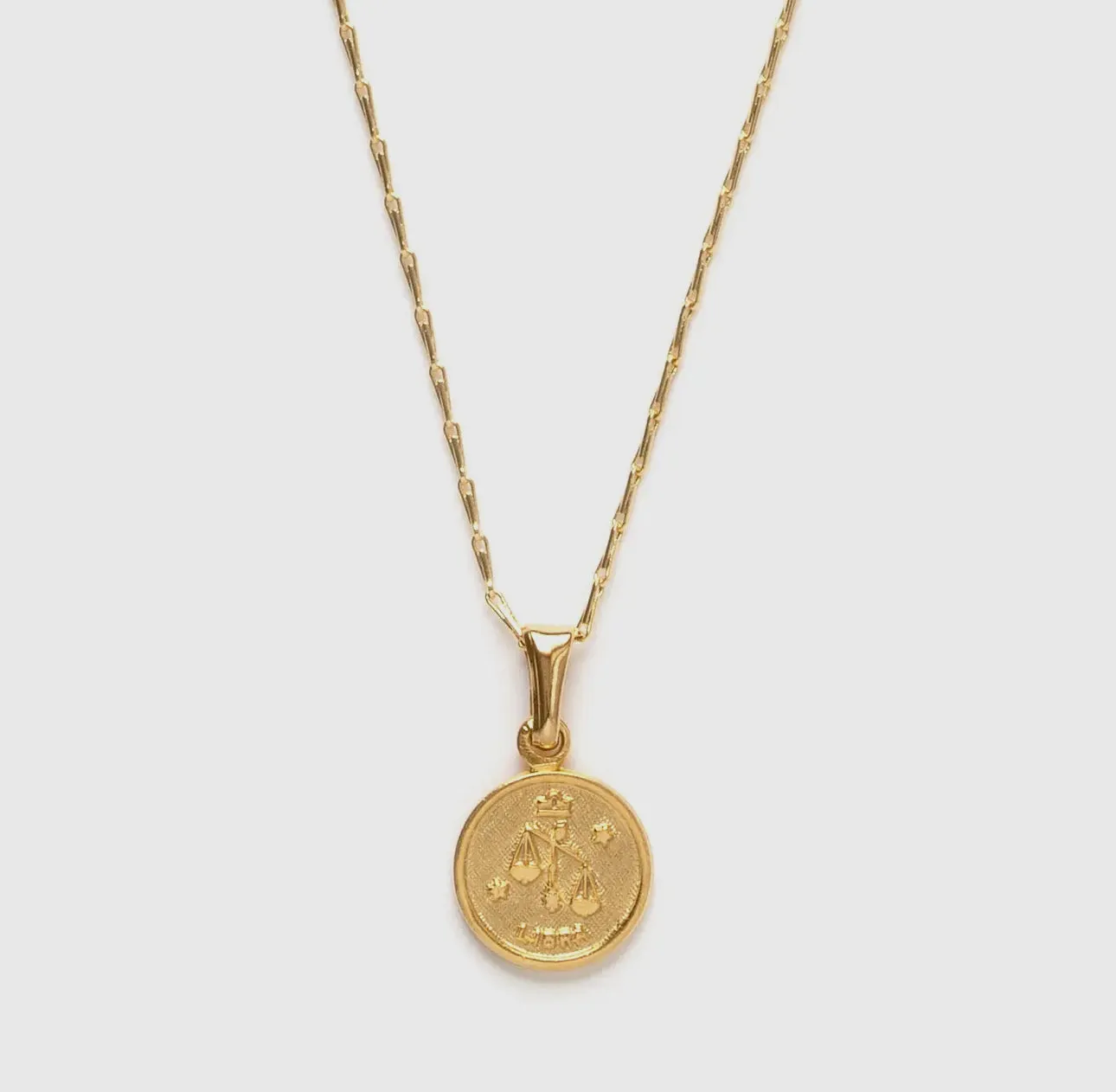 Tiny Zodiac Medallion Necklace