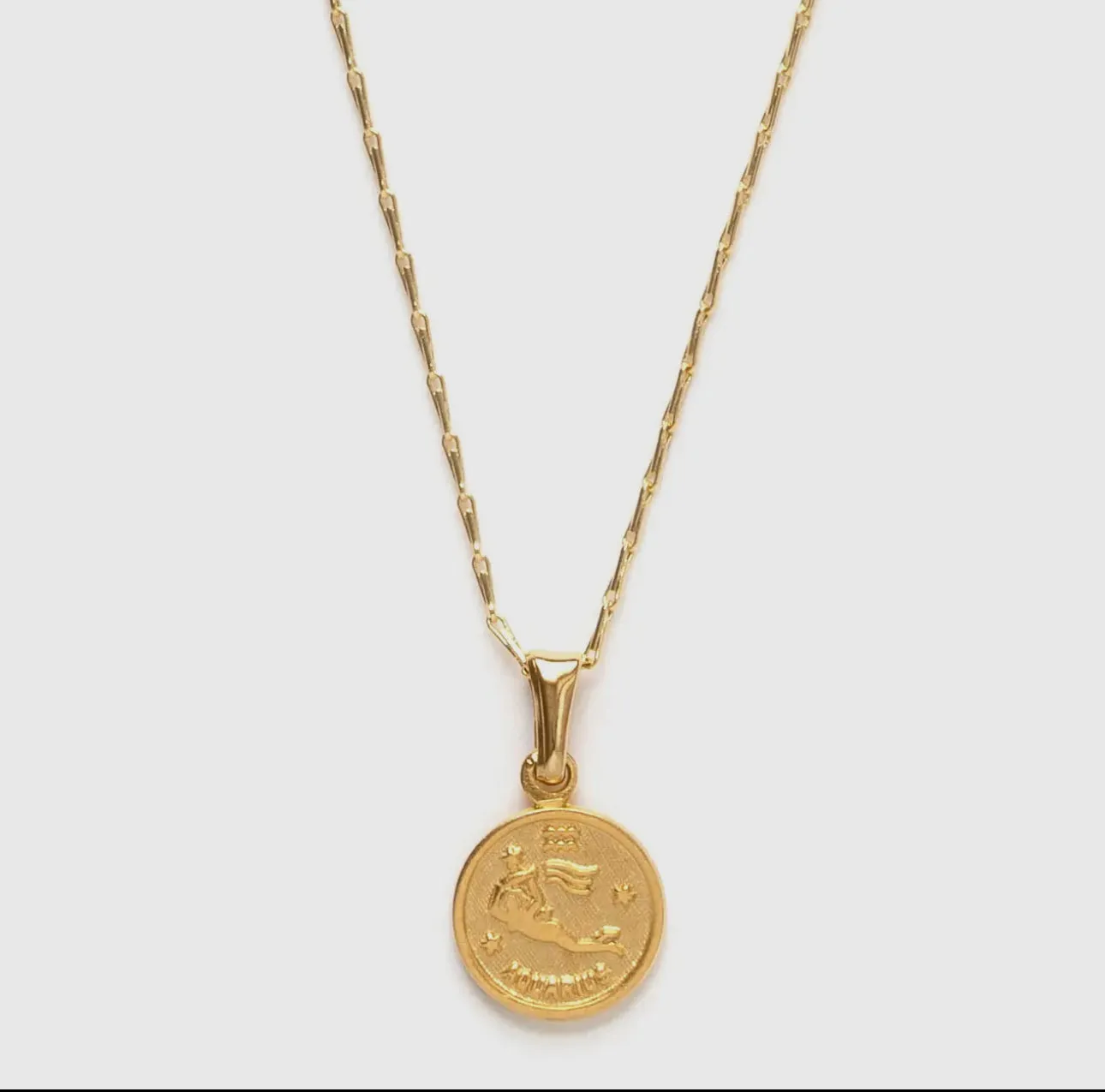 Tiny Zodiac Medallion Necklace