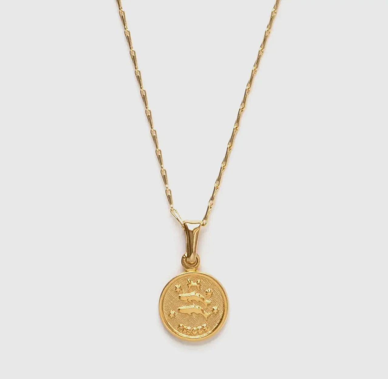 Tiny Zodiac Medallion Necklace