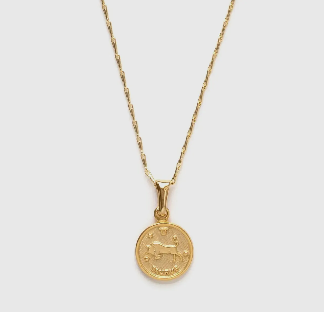 Tiny Zodiac Medallion Necklace