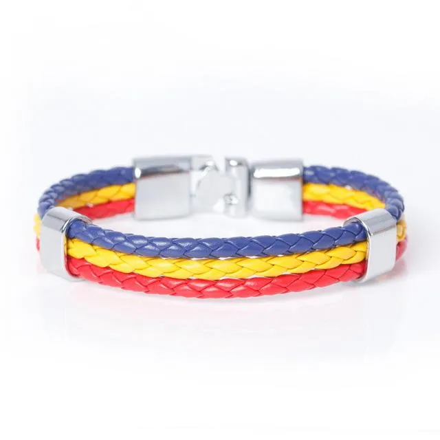 Unisex Romania Leather Bracelet