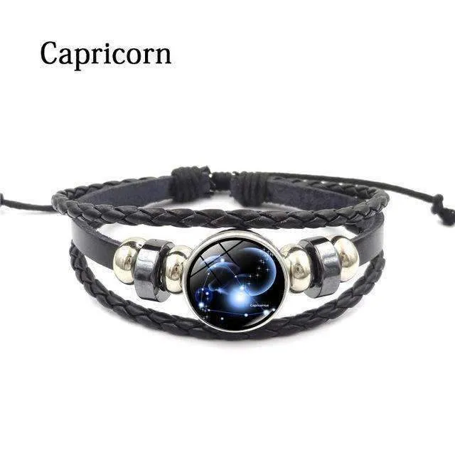 Yugen Multilayer Zodiac Leather Bracelet