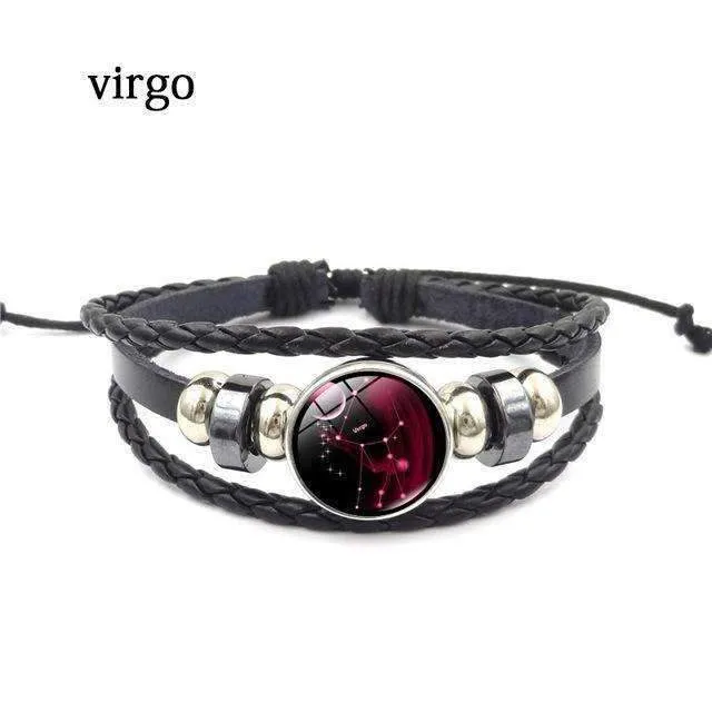 Yugen Multilayer Zodiac Leather Bracelet