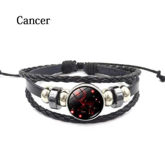 Yugen Multilayer Zodiac Leather Bracelet