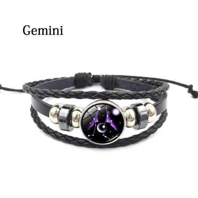 Yugen Multilayer Zodiac Leather Bracelet