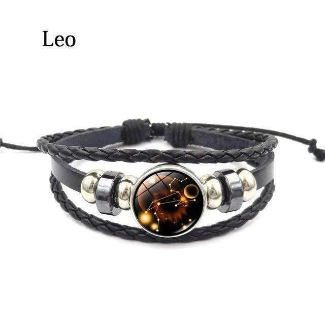 Yugen Multilayer Zodiac Leather Bracelet