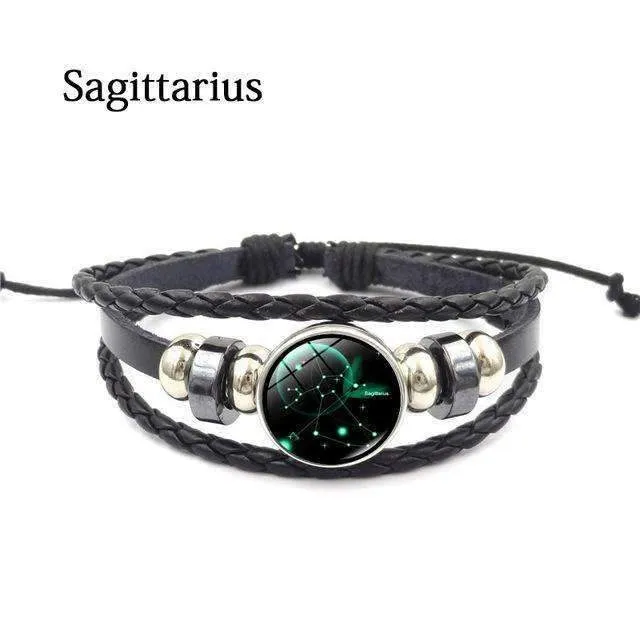 Yugen Multilayer Zodiac Leather Bracelet